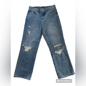 Women’s Express Straight Ankle High Rise Jeans